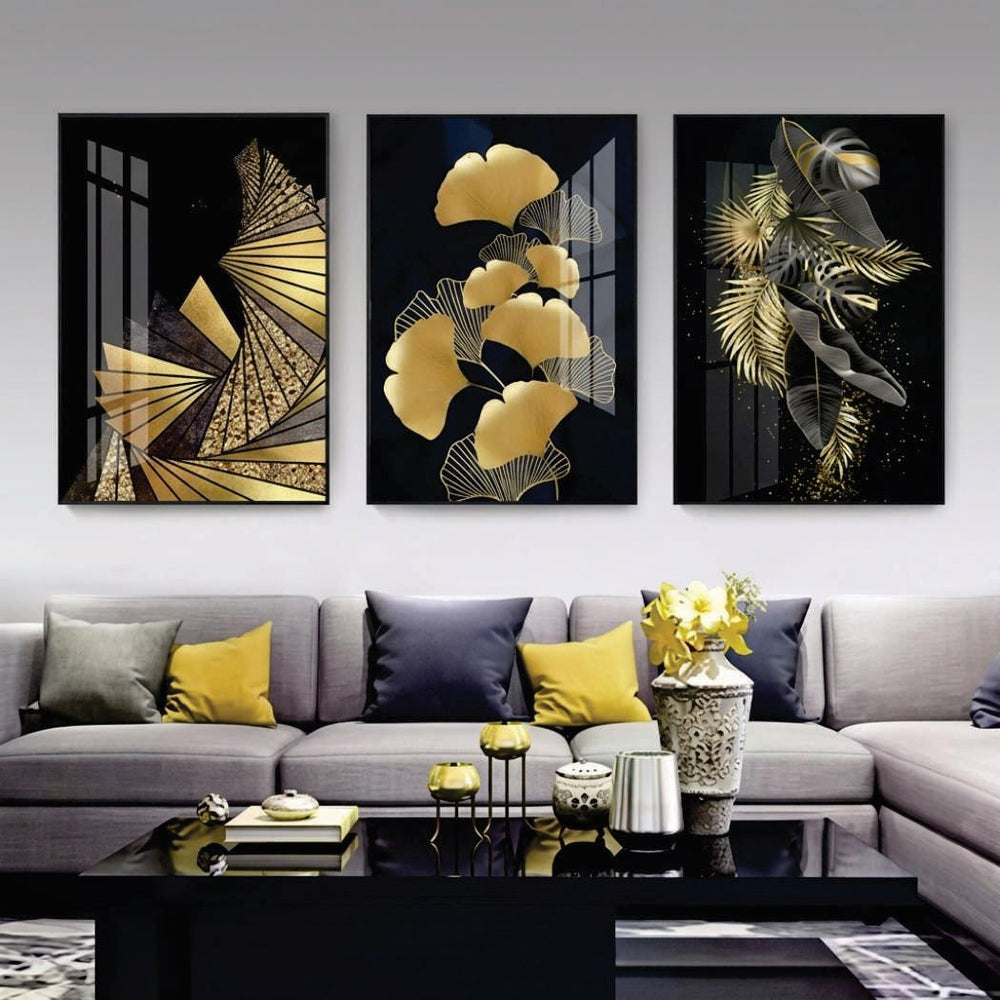 Set of 3 Premium Wall Art Photo Tiles 8x11 – Modern Home Office Bedroom Wall Decor