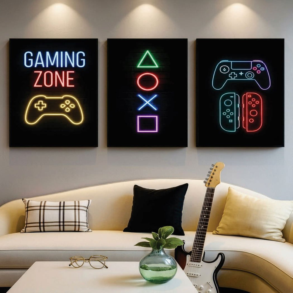 Set of 3 Premium Wall Art Photo Tiles – 8x11 Inch Modern Wall Decor for Home, Bedroom & Office