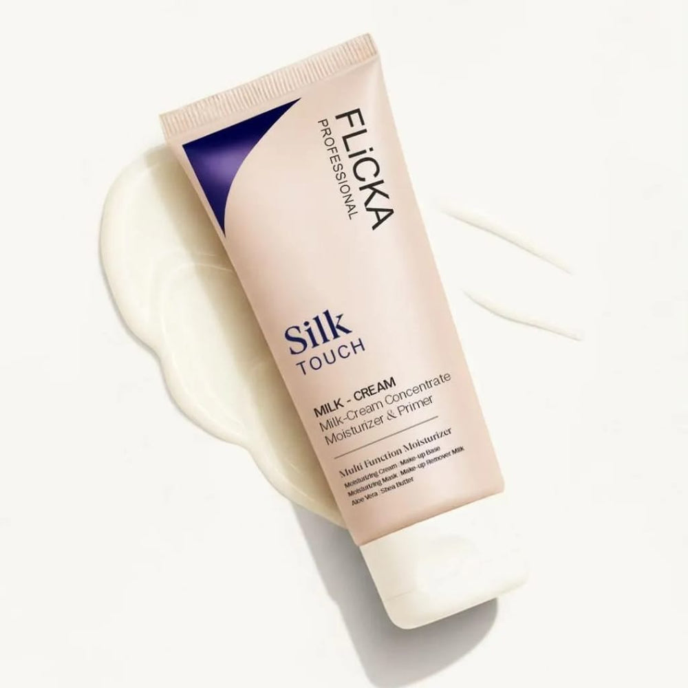 Flicka Silk Touch Milk Cream Primer & Moisturizer 60g – Hydrating Face Cream for Silky Smooth Skin & Long-Lasting Makeup