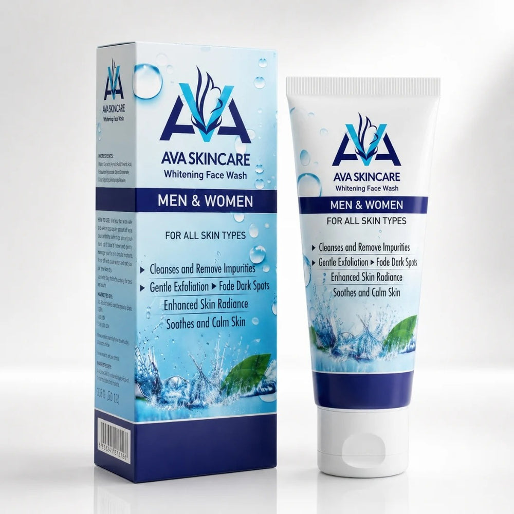 AVA Skincare Whitening Face Wash 100ml – Brightening Daily Facial Cleanser for Clear & Radiant Skin