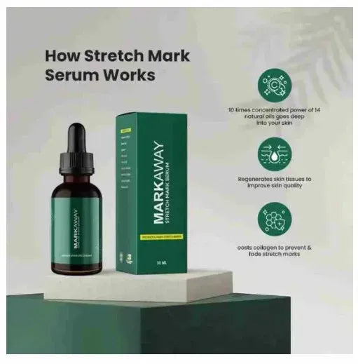Markaway Stretch Mark Serum 30ml – Advanced Hydrating Body Serum for Stretch Marks & Uneven Skin Tone