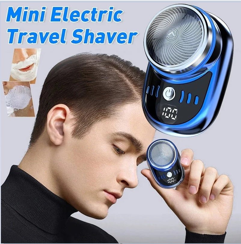 Mini Electric Shaver – USB Rechargeable Waterproof Beard & Body Trimmer