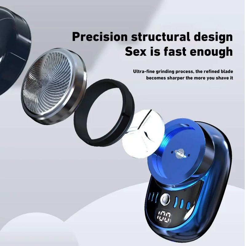 Mini Electric Shaver – USB Rechargeable Waterproof Beard & Body Trimmer